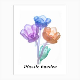 Dreamy Inflatable Flowers Poster Periwinkle 1 Art Print