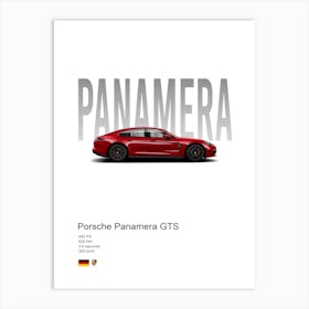 Panamera Gts Porsche Art Print