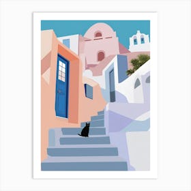 Santorini Island Art Print