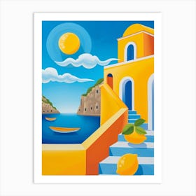 Greece Painting Art Print