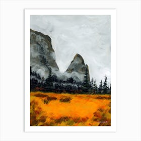 Yosemite California In Autumn Landscape Art Print