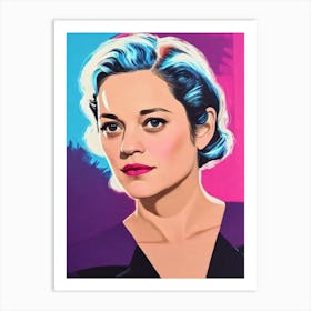 Marion Cotillard Pop Movies Art Movies Art Print