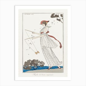 Costumes Parisiens Robe De Linon Imprimé From Journal Des Dames Et Des Modes (1913), George Barbier Art Print