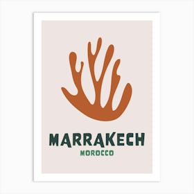 Marrakech Navy Art Print