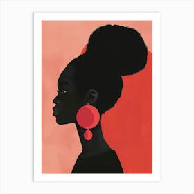 Portrait Of A Black Woman 2 Art Print