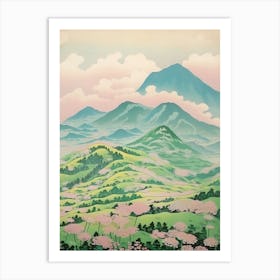 Mount Chokai In Yamagata Akita Japanese Landscape 3 Art Print