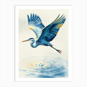 Blue Heron 5 Art Print