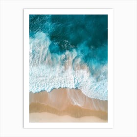 Aerial View Of A Beach 146 Art Print