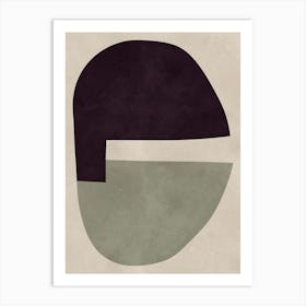 Expressive abstract shapes 9 Art Print