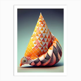 Cone Snail  Patchwork Art Print