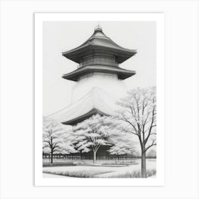 Japanese Pagoda Art Print