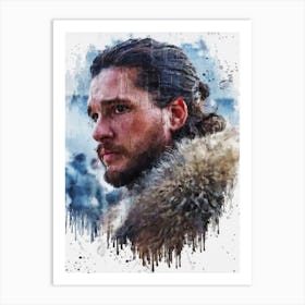 Jon Snow Game Of Thrones Painting Art Print