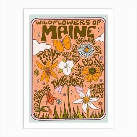 Maine Wildflowers Art Print