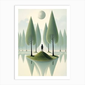 Man On An Island Art Print