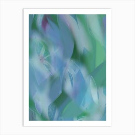 Abstract Fairy Land Green Art Print