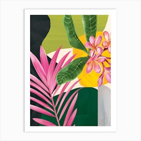 Abstract Tropical Art 1 Art Print