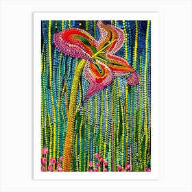 colorful flowers 1 Art Print