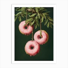 Donuts On A Branch 4 Art Print