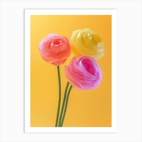 Dreamy Inflatable Flowers Ranunculus 1 Art Print