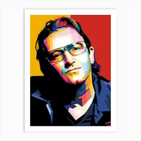 Bono u2 in wpap Art Print