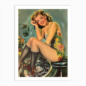 Pin Up Girl 38 Art Print