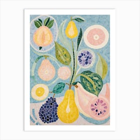 Fruit Mosaic Art Print