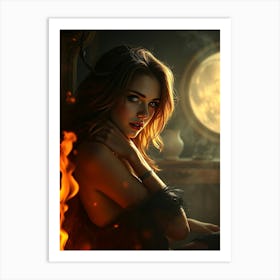 Sexy Devil Women Art Print