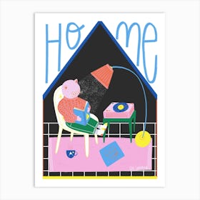 Home Colourful Art Print