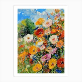 Poppies In The Meadow Art Print