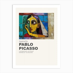 Museum Poster Inspired By Pablo Picasso 2 Art Print