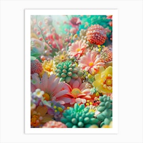 Colorful Flowers 1 Art Print