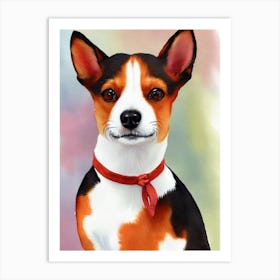 Toy Fox Terrier 4 Watercolour Dog Art Print