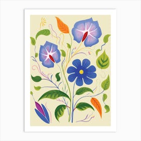 Flowers And Leaves 20 Art Print