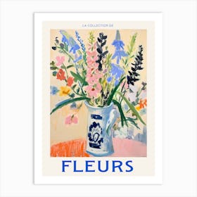 French Flower Poster Snapdragon Art Print