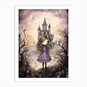 Little Girl In A Castle Art Print