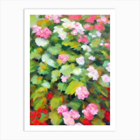 Angel Wing Begonia Impressionist Painting Art Print