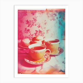 Polaroid Inspired Afternoon Tea 4 Art Print