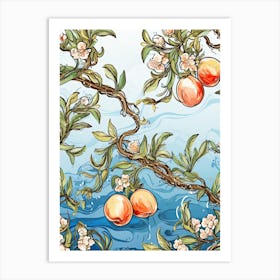 Peaches Illustration 3 Art Print