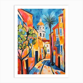 Lisbon Portugal 8 Fauvist Painting Art Print