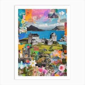 Ireland   Retro Collage Style 2 Art Print