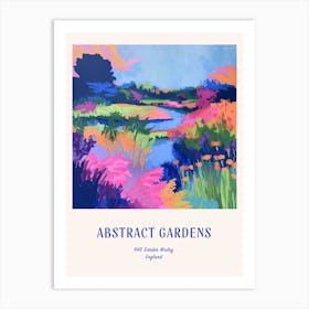 Colourful Gardens Rhs Garden Wisley United Kingdom 3 Blue Poster Art Print