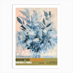 A World Of Flowers, Van Gogh Exhibition Bluebell 3 Art Print