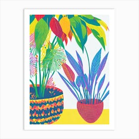 Arrowhead Plant Eclectic Boho Art Print