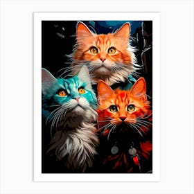 Cute cat  Art Print