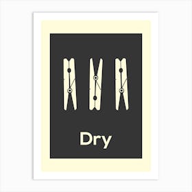 Laundry Print Dry Art Print