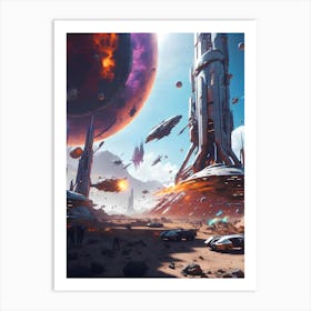 Sci - Fi City Art Print