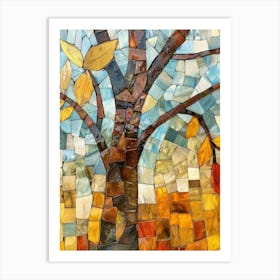 Mosaic Tree 3 Art Print