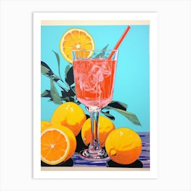 Aperol Colour Pop 2 Art Print