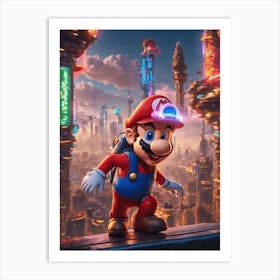Mario in the Future Art Print