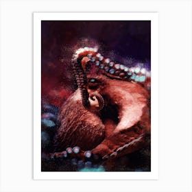 Dark Octopus Art Print